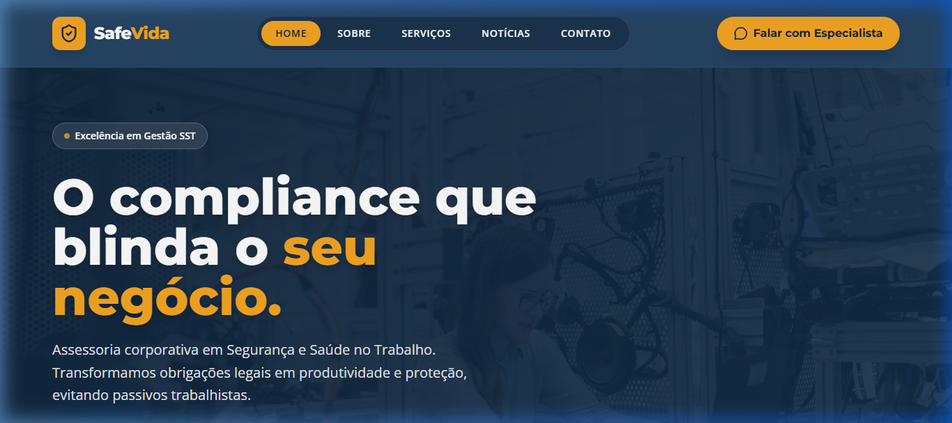 Site de Segurança do Trabalho Premium